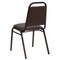 Emma and Oliver Trapezoidal Back Stacking Banquet Dining Chair - 1.5" Thick Seat